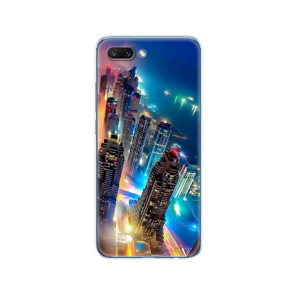 Мягкий силиконовый чехол из ТПУ для huawei Honor 10, задняя крышка, чехол для телефона Honor10, чехол Etui, полная защитная картина на 360°