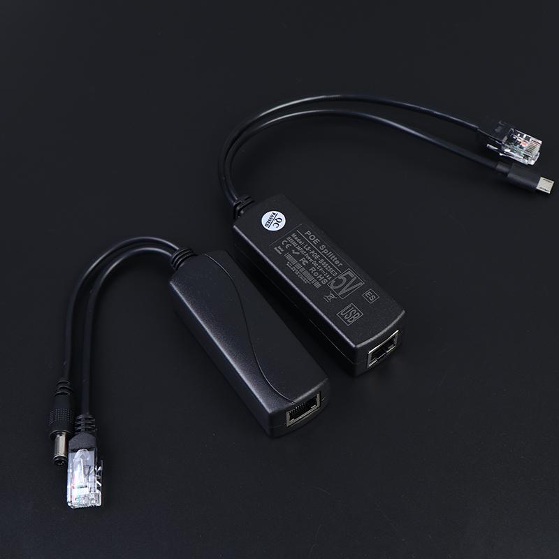 DC48V на 5V Micro USB PoE-разветвитель PoE-коннекторы Адаптер Кабель-разветвитель Модуль питания IP-камеры Ethernet 100 Мбит/с