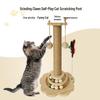 Premium Solid Wood Cat Scratching Post with Durable Sisal - Non-Shedding Cat Toy and Tree