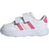 adidas Breaknet 3.0 Универсальные Удобные Классические Прочные Обувь для малышей Детская обувь Белый Фуксия Прозрачно-розовый JS3676