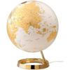Atmosphere-Earth Globe with Light Atmosphere Ø 30 Cm Gold Plastic