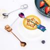Mirror Polished Stainless Spoon Ergonomic Steel High Temperature Resistant Lucky Cat Tea Scoop