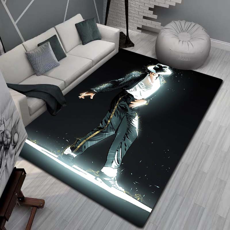 3D Модный Художественный Ковер MJ Майкл Джексон Король Поп-музыки для Спальни Гостиной Дивана Дома, Большой Детский Нескользящий Напольный Коврик