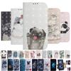Animals Flip Phone Case For Samsung Galaxy A3 A5 J5 J3 2017 A6 A7 A8 A9 J6 Plus A750 J330 Leather Wallet Card Book Cover