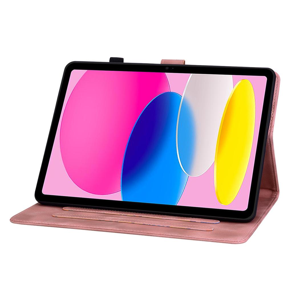 Для Apple iPad (2025) (Также известен как iPad 11-го поколения, iPad (11 поколение),iPad 11 дюймов (А16)).Чехол для планшета из искусственной кожи с изысканным цветочным тиснением