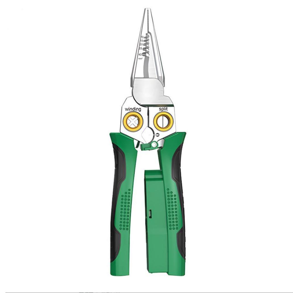 Stainless Steel Electrician Cable Cutter 8 In 1 Wire Crimping Pliers Splitting