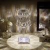 Настольная лампа Высокая Романтическая Светодиодная Акриловая Регулируемая Яркость Хрустальная Сенсорное Управление Атмосфера Ночь