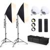 Софтбокс [комплект для фотосъемки последней модели 2023 года] Фотоосветительное оборудование LED85W bulb*2 фотософтбокс 50x70см комплект для фотосъемки пульт дистанционного управления 3 цвета