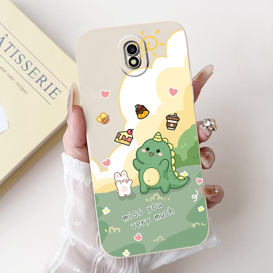 Для Samsung Galaxy J3 J5 J7 2017 Милый Рисунок Мультяшный Кролик Чехол Для Samsung J5Pro J7Pro J3 Pro 2017 Мягкие Силиконовые Чехлы для Телефона