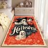 Halloween Skull and Ghost Carpet suitable as a non-slip mat for the living room or bedroom sofa