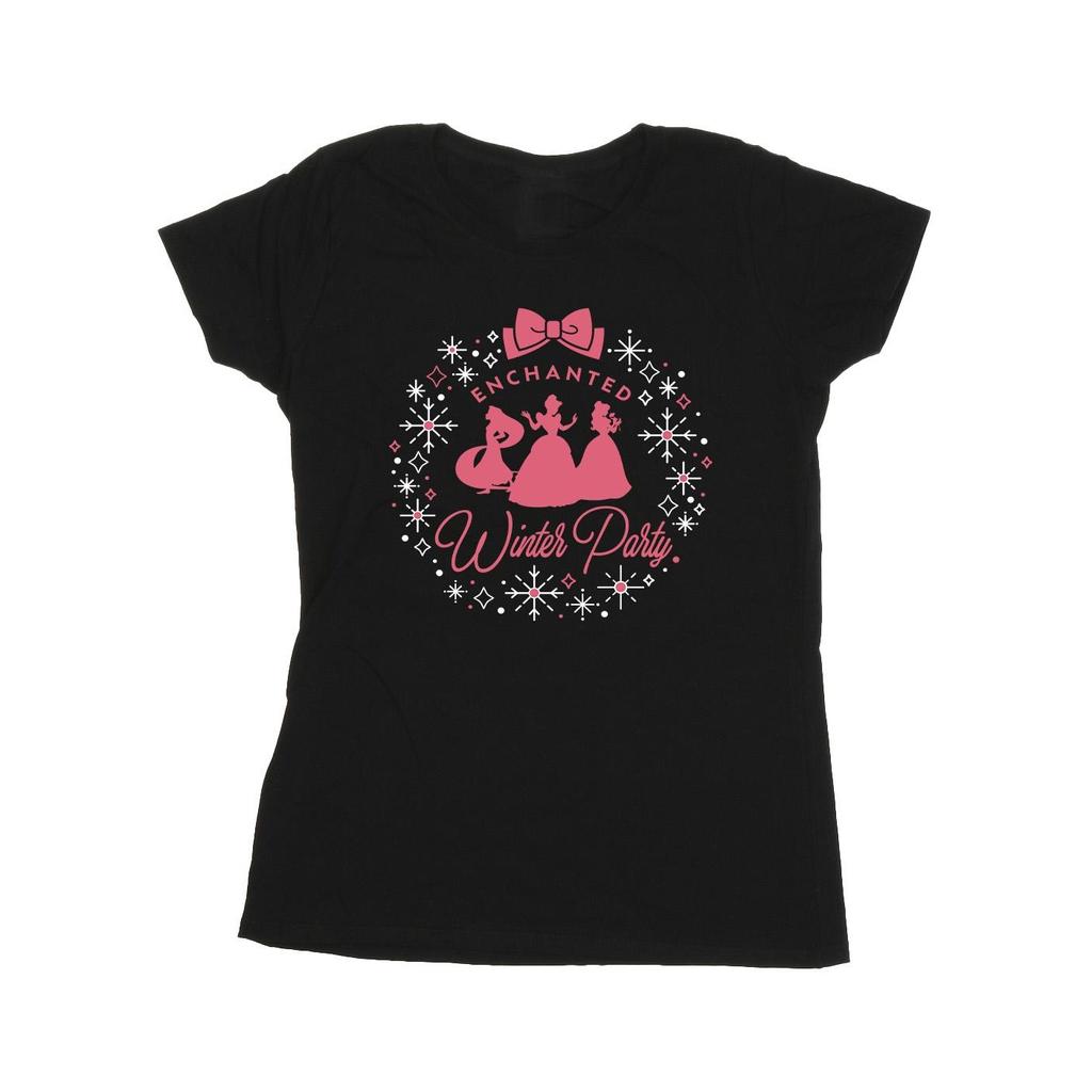 Disney Womens/Ladies Princess Winter Party Cotton T-Shirt