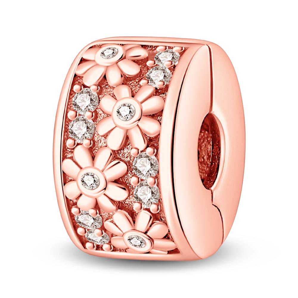 Copper Flower And Colorful Butterfly Beads Charms Fit Original Bracelet For Women Fine Jewelry Making