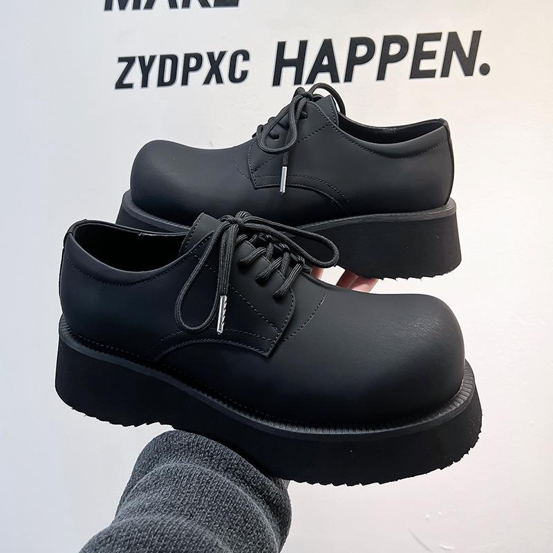 Туфли Mickey Derby мужские, высококачественные, на толстой подошве, матовые, ретро, повседневные, с большой головкой, туфли Zhang Jie из той же кожи 21233-A