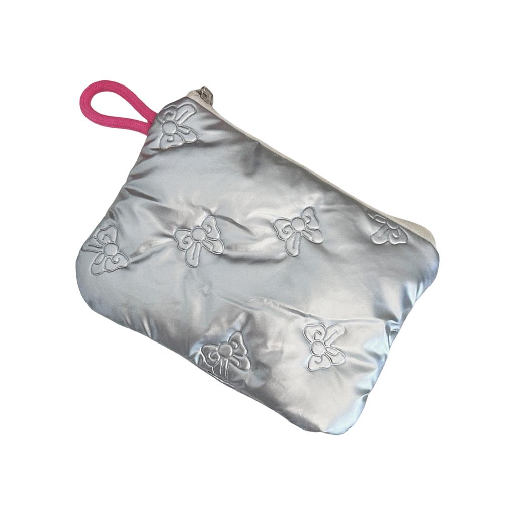 Элегантная сумка-органайзер с серебристым узором и ромбами, прочная водостойкая сумка для хранения из полиуретана для путешествий и ежедневных поездок на работу