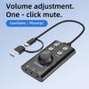 Аудиоадаптер ABS Внешний компьютерный сменщик голоса Новая USB-звуковая карта