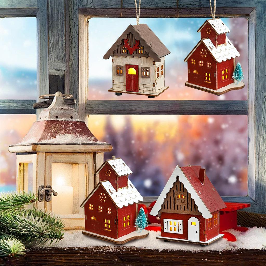 Рождество, Деревянный набор для творчества, Игрушки-головоломки, Для детей и взрослых, Праздничные украшения