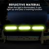 8PCS Safety Warning Reflective Stickers Reflect All Light Sources Car Parts  Motorcycle