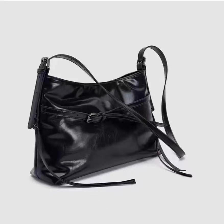 Простая и высококлассная сумка-тоут большой вместимости, новая модная сумка-подмышка в стиле панк Spice Girl, на плечо, мессенджер.