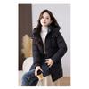 Thickened Warm Hooded Long-sleeved Cotton Coat for Women Mid-length Winter New Korean Fashion Loose Cotton Coat