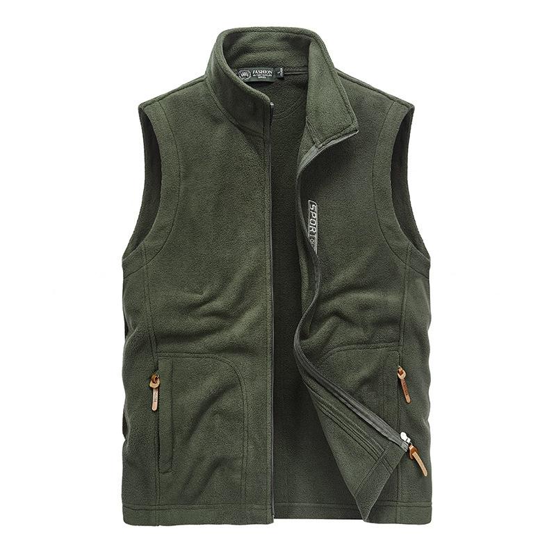 Plus Size Men 'S Fleece Vest Casual Fleece Thermal Vest Vest Jacket