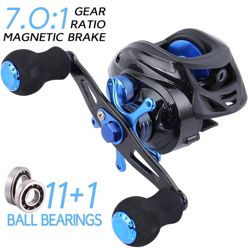 Катушка для наживки 11+1 BB, передаточное число 7,0:1, рыболовные снасти для пресноводной и морской воды