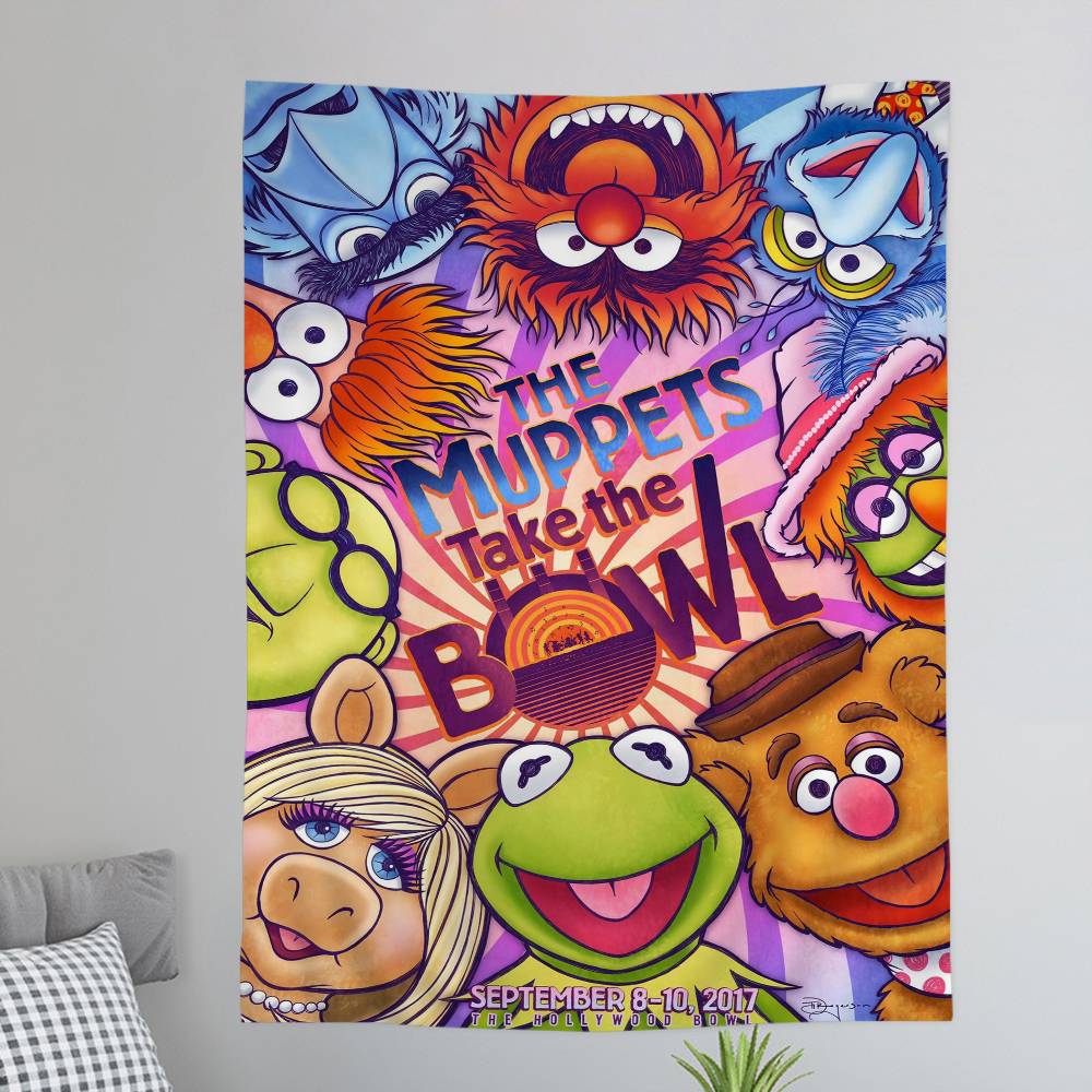 Cartoon SSesame SStreets Hippie Wall Hanging Tapestries for Living Room Home Dorm Decor Art Home Decor