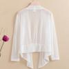Женский легкий кардиган, блузка, женская шаль с длинным рукавом, пальто, куртка на шнуровке, прозрачная
