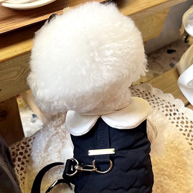 Maltese Cotton Coat Skirt Winter Pet Couple Outfit Warm Dog Clothes for Teddy Dogs Pretty Princess Dress Dog Stuff