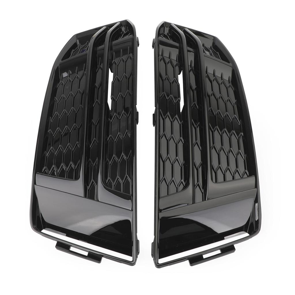 8W0807681F  8W0807682F Черный хром Решетка противотуманной фары переднего бампера для S4 A4 B9 S-LINE 2016 2017 2018  8W0-807-681-F  8W0-807-682-F