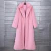 Winter Women Casual Faux Fur Coat Long Jacket Trendy Cardigan Solid Color High End Fashion