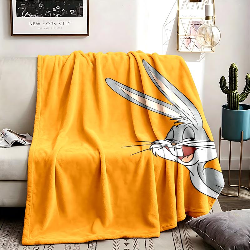 Looney Tunes Theme Blanket Suitable For The Sofa Camping And Travel Made Of Soft Flannel Material An Ideal Gift For Occasions Such As Birthday