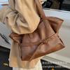 Retro Bag Women's Large Capacity 2025 New Autumn and Winter Simple Versatile Shoulder Bag Premium Texture Commuter Tote Bag