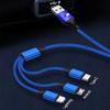 Кабель для быстрой зарядки автомобиля 3 в 1 Type C Lightning Micro USB с эмблемой M для BMW X7 X3 X4 X5 X6 3 4 5 6 7 серии Z4 M M3 M5 M6 E38 E39 E46 E53 E60 E61