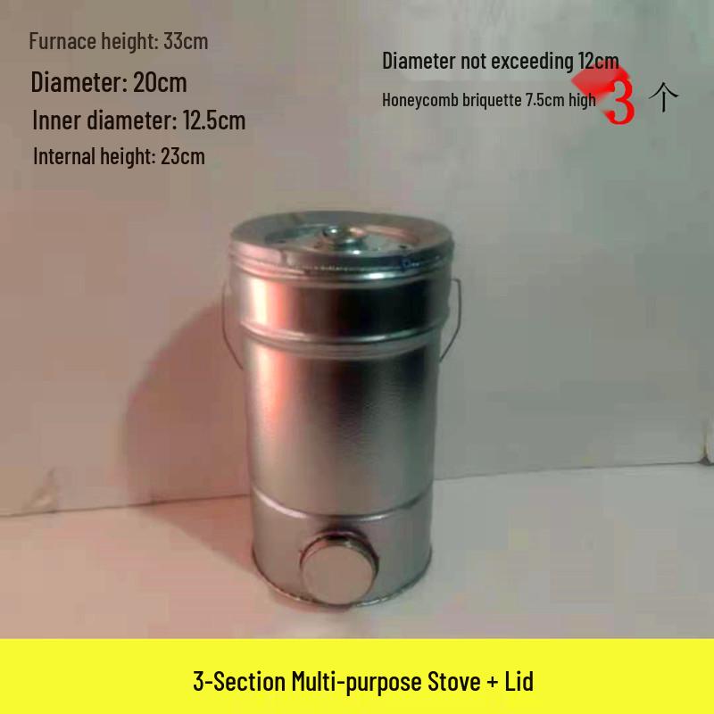 Компактная сотовая угольная печь для домашнего обогрева и кипячения воды - Идеально для новых домов