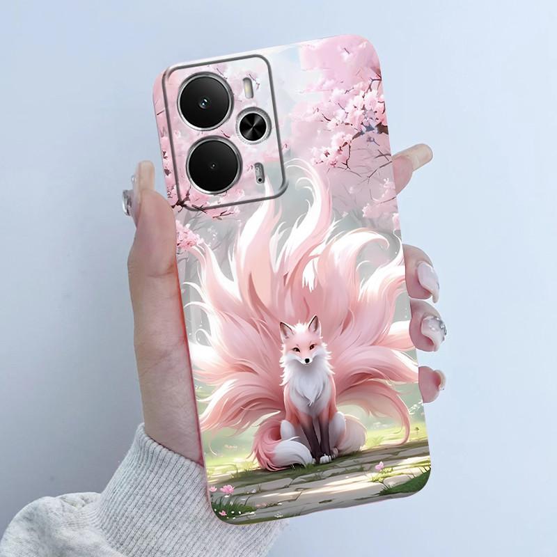 Чехлы Для OPPO Realme 14 14T 5G Чехол Модный Цветок Девушка-Астронавт Дизайн Мягкий Силикон ТПУ Чехол Для Realme14T realme14 Чехол