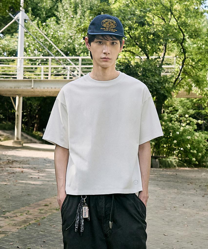 MINIMALPROJECT Refined Crop Short Sleeve T-Shirt Mst181C [Black]