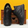 Мужская хлопковая обувь, новинка 2023 года, зимняя утолщенная бархатная теплая кожаная обувь, уличная мужская обувь с высоким берцем, универсальная повседневная обувь для среднего и пожилого возраста