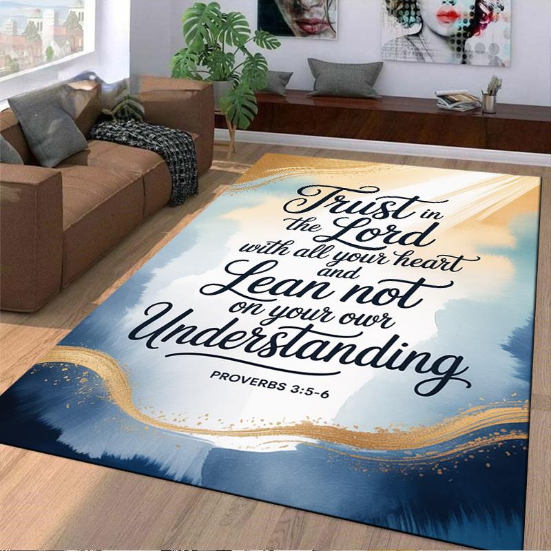 Christian Scripture carpet Set Design carpet set (1 duvet cover, 2 pillowcases, duvet not included)