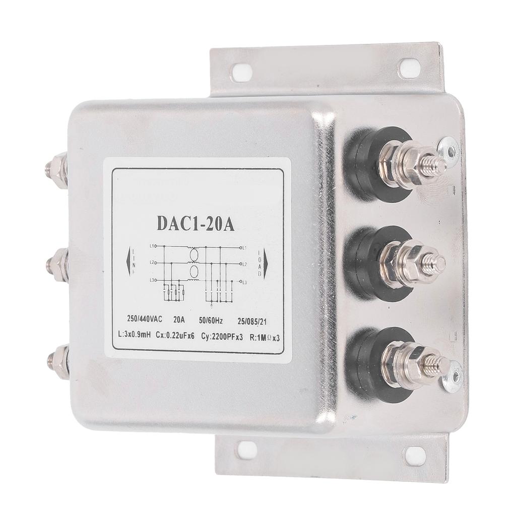 Фильтр электромагнитных помех 3 фазы 3 провода подавитель помех фильтр электромагнитных помех AC250V 440V 50 6