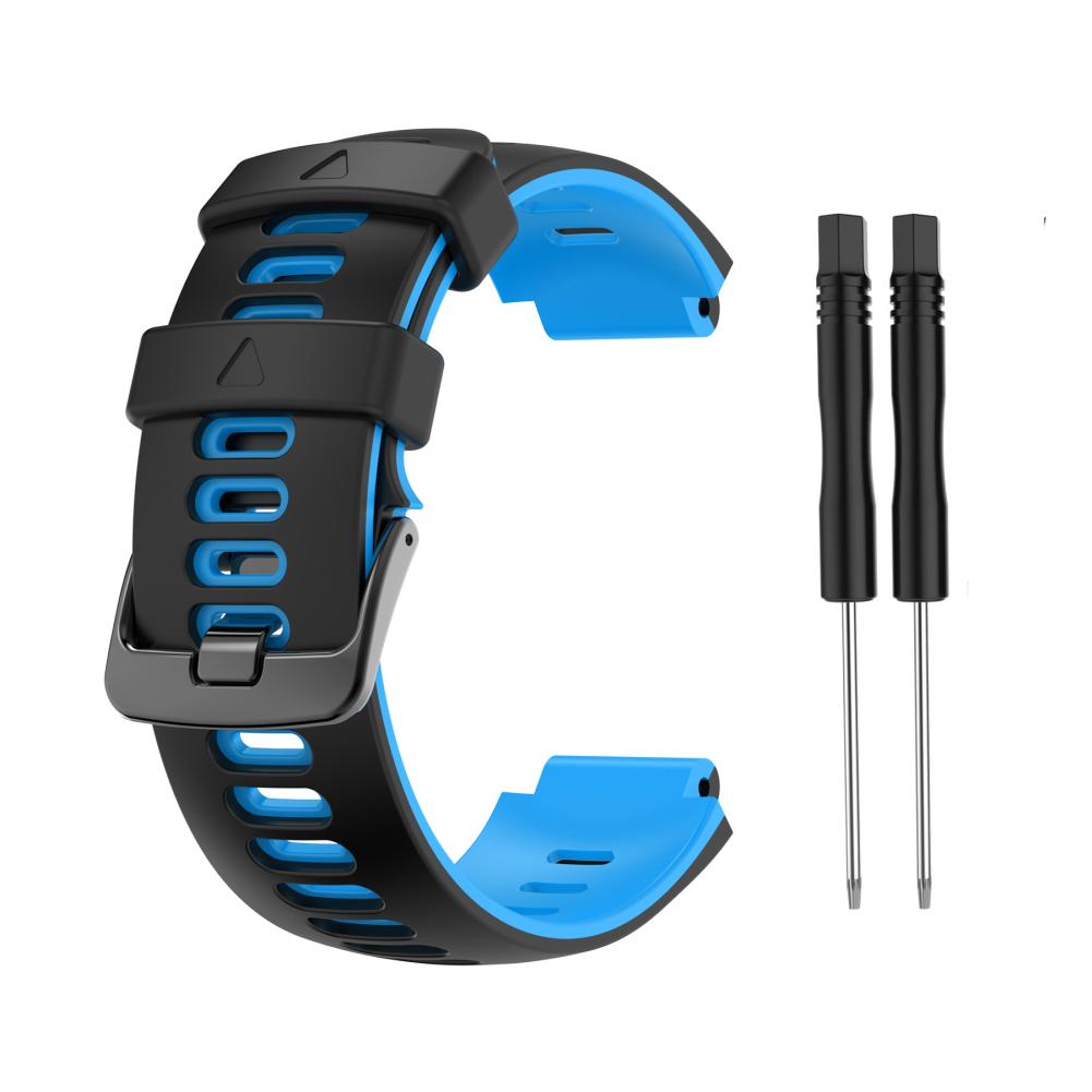 For Garmin Forerunner 735 XT 230 235 235lite 620 630 Approach S20/S5/S6 Watch Strap Two-Color Silicone Strap