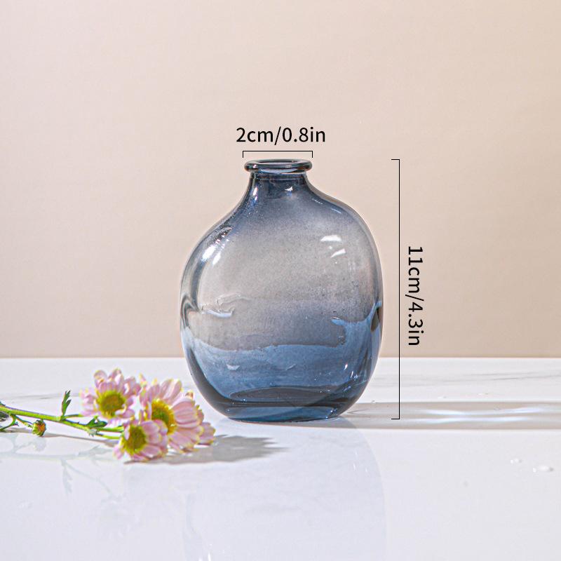 Прозрачная стеклянная ваза для цветов, нестандартная композиция из цветочных бутылок, гидропоника, реквизит для фотосъемки цветов, настольный декор комнаты