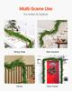 Christmas Garland, 1524 mm Realistic Norfolk Pine Garland, Evergreen Real Touch Artificial Faux Greenery Garlands, for Holiday Indoor Outdoor Xmas