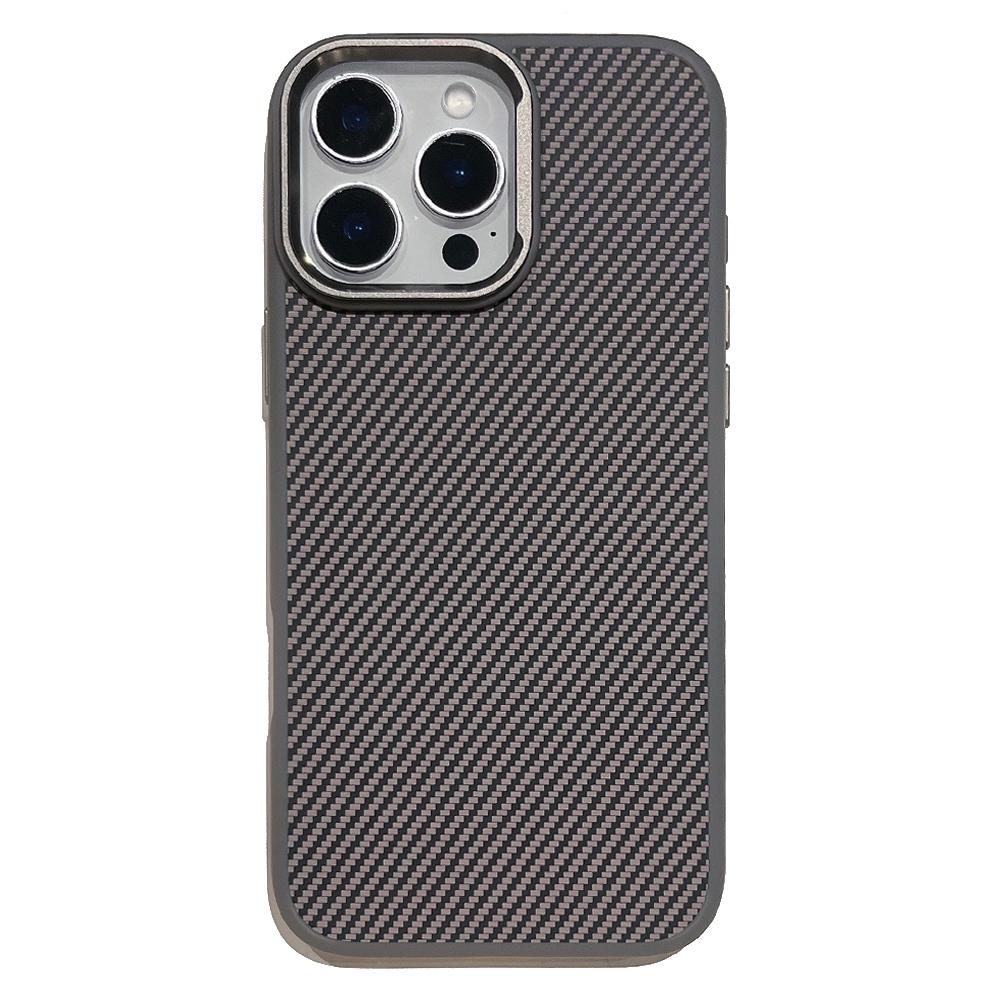 Чехол для iPhone 16 Pro, совместимый с MagSafe, из ПК + ТПУ, задняя крышка телефона, текстура из углеродного волокна