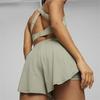 Puma Спортивные шорты Yoga Series однотонные повседневные со средней посадкой, женские шорты светло-зеленого цвета 523175-90