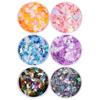 May Brown Fall In Love with Moon Star Sky 6 Types of Nail Glitter, Mixed Colors, 1 Set