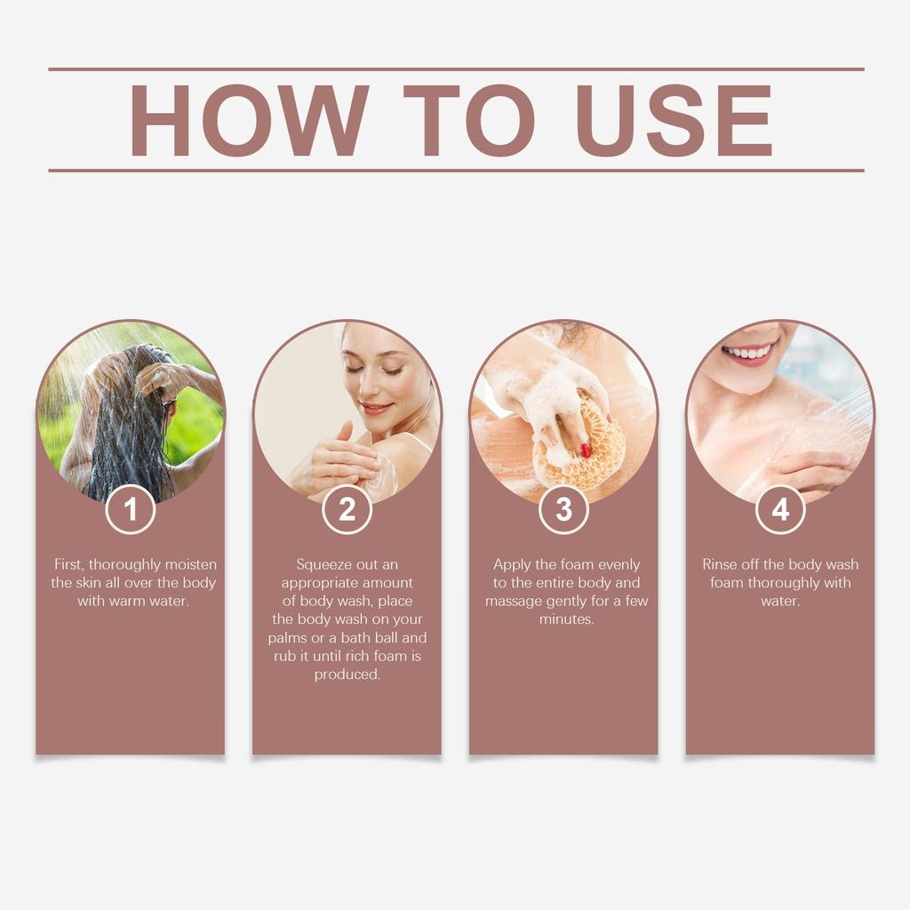 Gentle Refreshing Body Wash, Cleansing Body Wash, Moisturizing and Moisturizing Scented Body Wash, 80ml