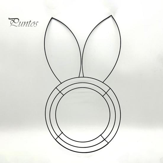 Пасхальный венок рамка в форме кролика, яйца, моркови, металлическая проволочная форма, проволочная рамка для венка своими руками, пасхальные венки, гирлянды, домашний весенний декор