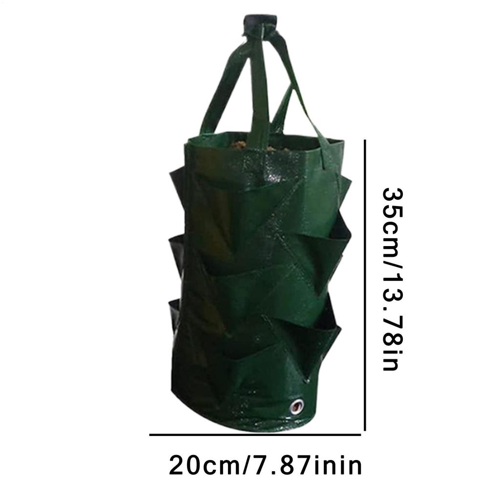 Hanging Tomato Grow Bag Planter Strawberry Vegetable Flower Plant Grow Bags Garden Plant Pot Multi-Function Hanging Grow Bags