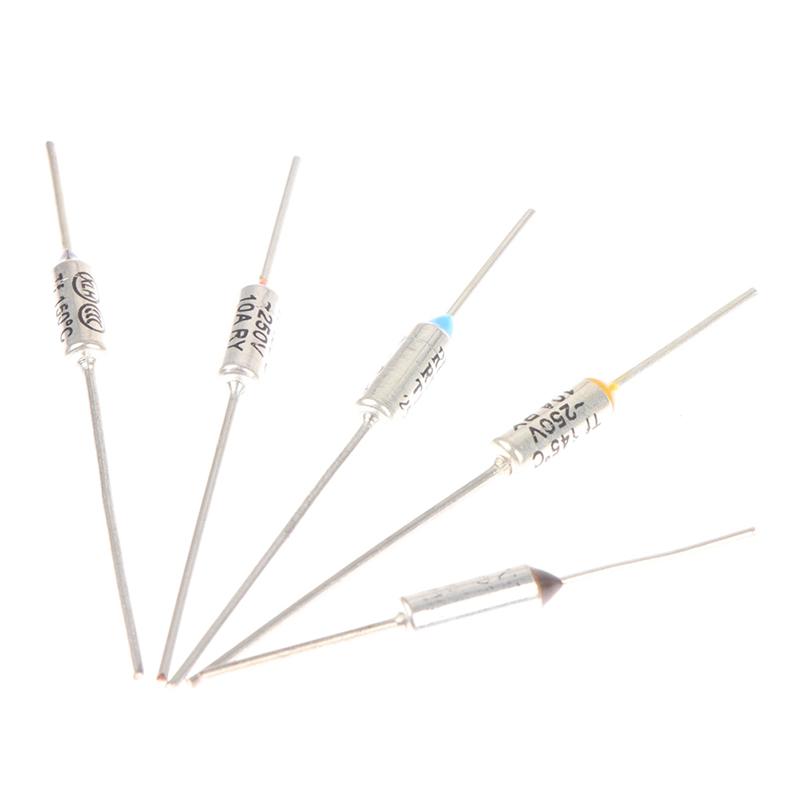 10PCS Metal Thermal Fuse 10A 15A 250V Temperature 142° 150° 172° 185° 216Fahrenheitor Electric Rice Cooker
