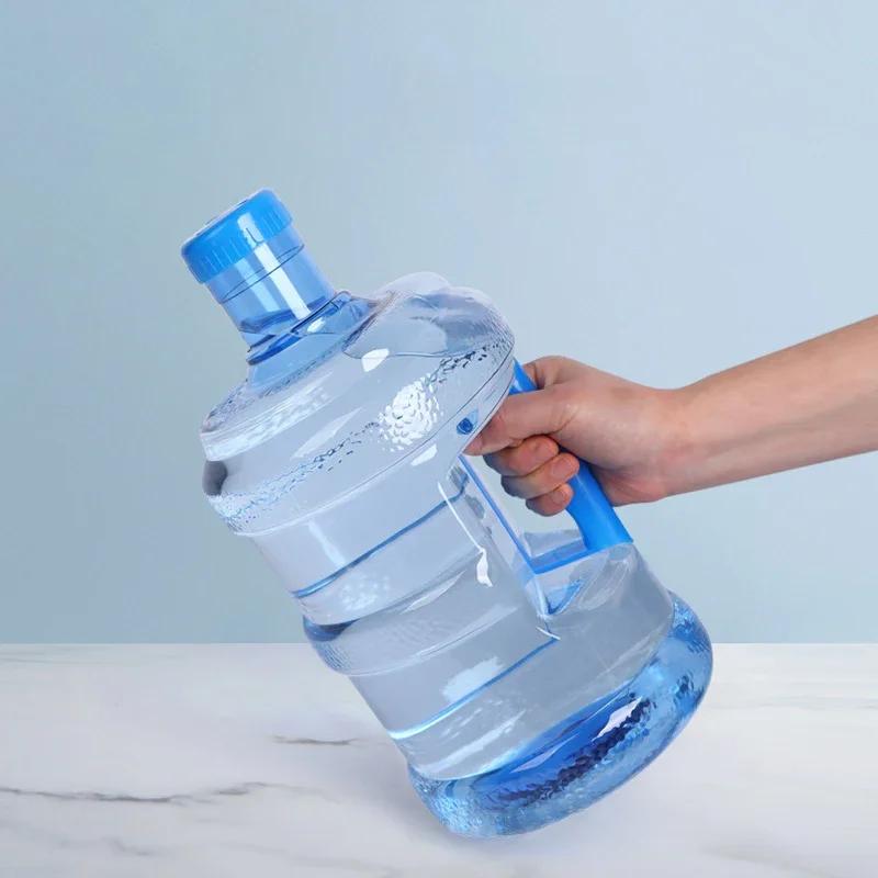 Пластиковая бутылка-кувшин для воды из ПЭТ, 5 л/7,5 л, утолщенная, многоразовая, портативная, контейнер для минеральной воды, ведро для хранения в машине, на открытом воздухе, дозатор пищевого качества